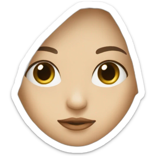 An elegant veiled girl, but people bully her, but she doesn't care  sticker