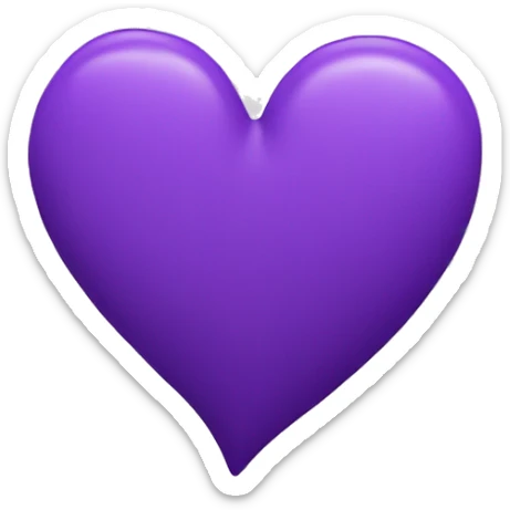 Purple abstract heart sticker
