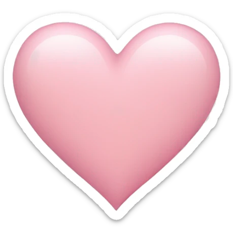 Light pink heart  sticker