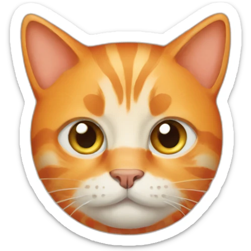 orange cat emoji sticker