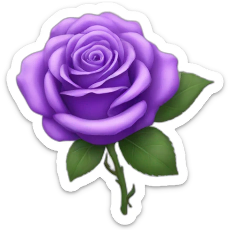 purple rose sticker