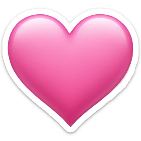 Pink heart  sticker