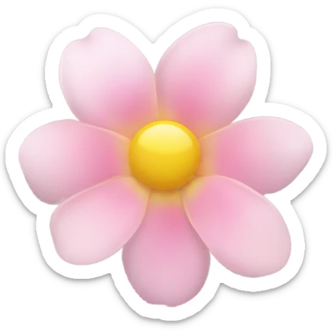 pink flower  sticker