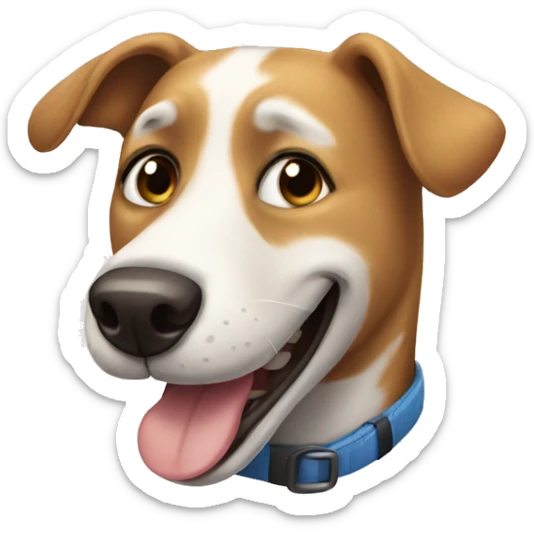 Happy dog sticker