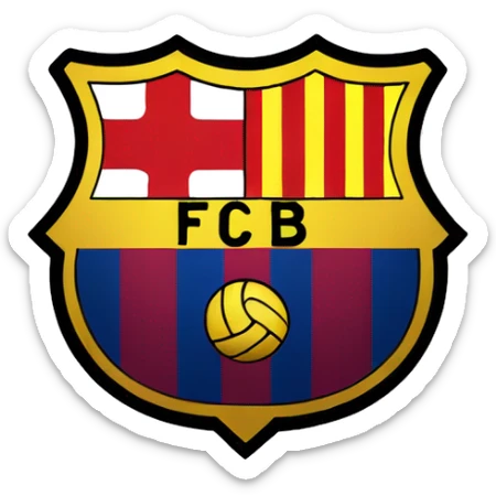 fc barcelona logo sticker