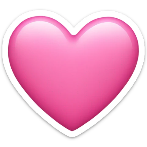 Pink heart  sticker