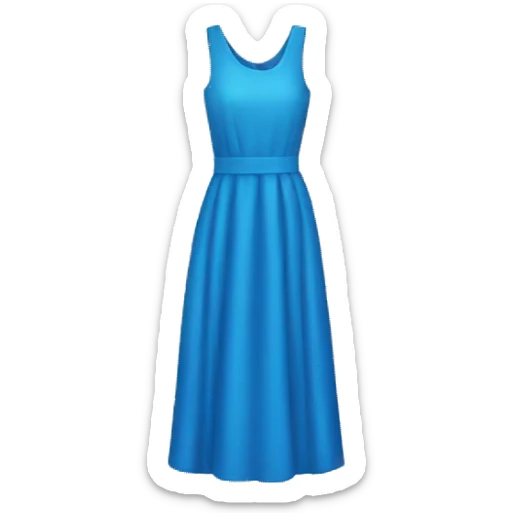 blue dress sticker