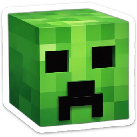 minecraft-creeper sticker