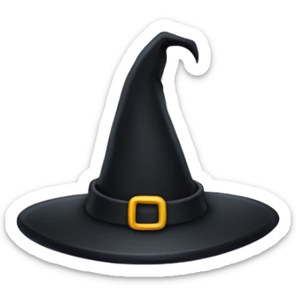 witch hat sticker