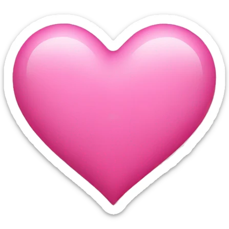 pink heart sticker
