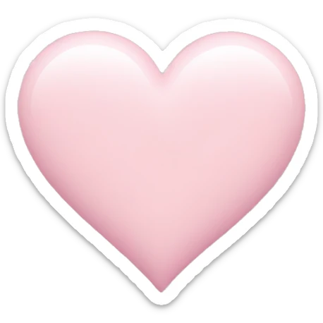 pastel pink heart sticker
