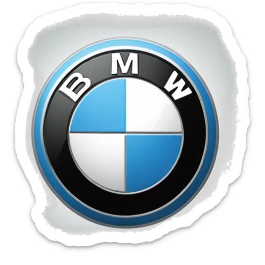 bmw logo sticker