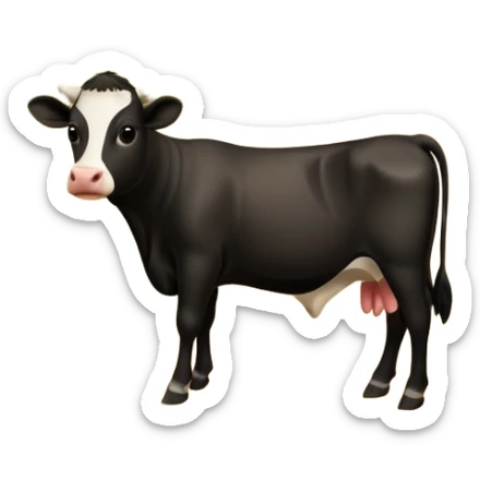 Vaca corral granja
 sticker