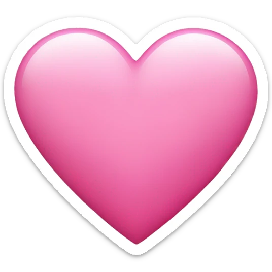 Pink heart sticker