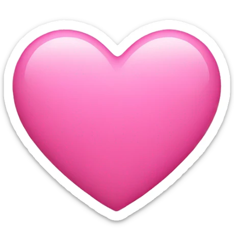 Pink heart sticker