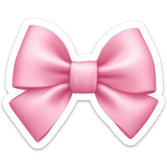 Baby pink bow sticker