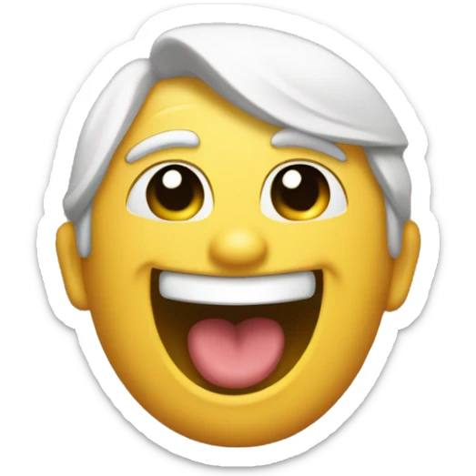 UN EMOJI CON SONRRISA PENSATIVA SOBRE PLANEAR UNA TRAVESURA  sticker