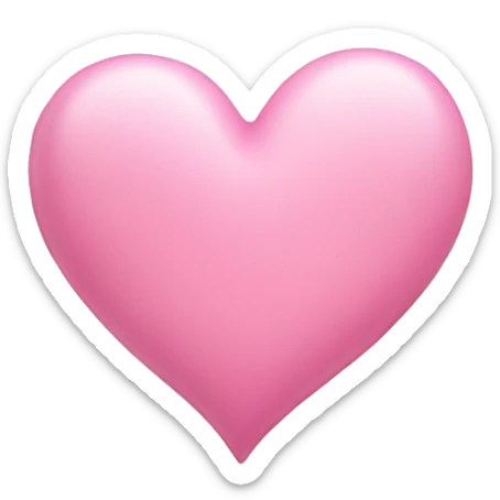 Pink pastel heart  sticker