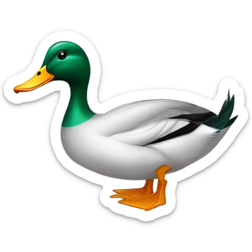 Arabian style duck sticker