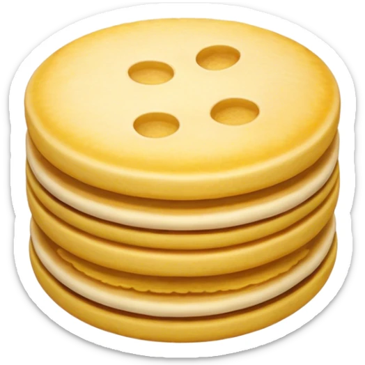 Cinematic Realistic Arepas Dish Emoji, depicted as golden cornmeal cakes filled with savory ingredients rendered with lifelike textures and warm, inviting lighting. sticker