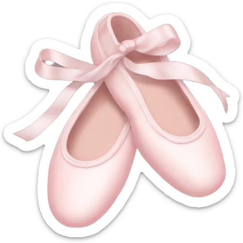 Pale pink ballet shoes sticker