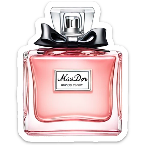 Miss dior perfume sticker