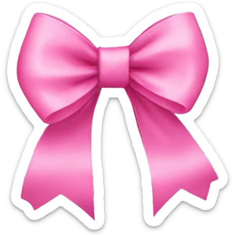 Pink bows sticker