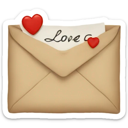 love letter sticker