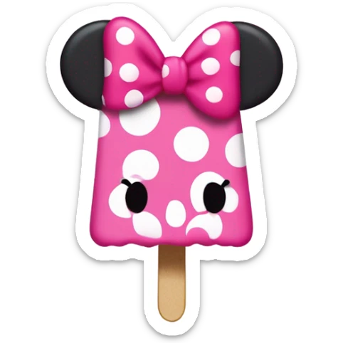 Minnie Mouse popsicle sticker