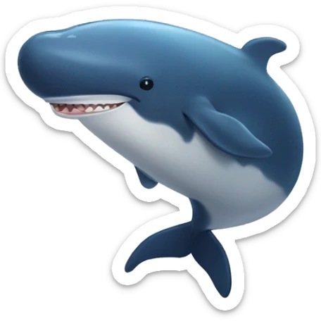 Happy Whale sticker