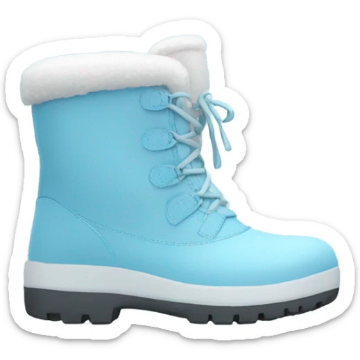 Light blue snow boots sticker