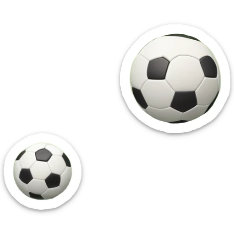Europian Football. A football resting on the green grass of a soccer field, with goalposts and field markings in the background. The scene highlights the ball's position at the center of the action, emphasizing the competitive atmosphere and readiness for play. sticker