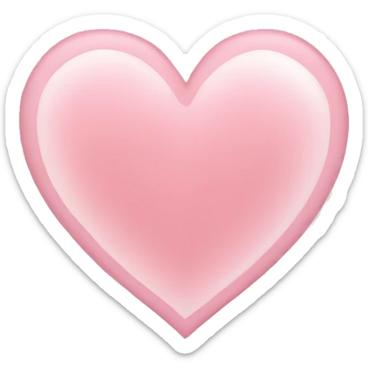 Light pink heart sticker