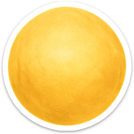 soul as a golden orb with a soft aura, radiating light, warm and radiant sticker