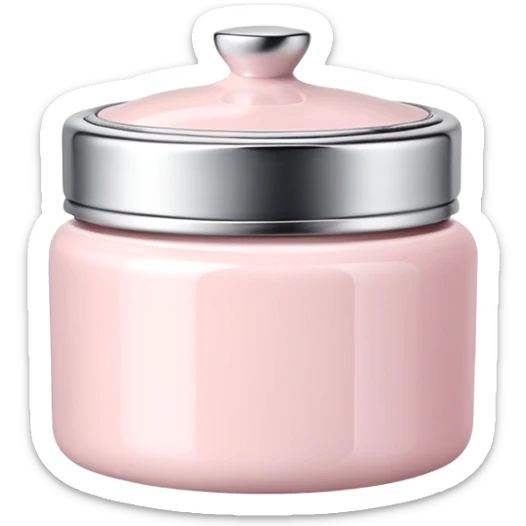 Pale pink day cream pot sticker