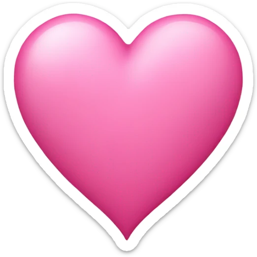 Pink heart  sticker