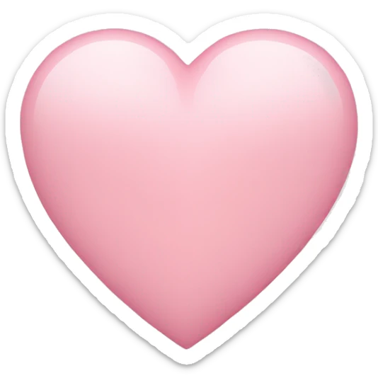 Light pink heart sticker