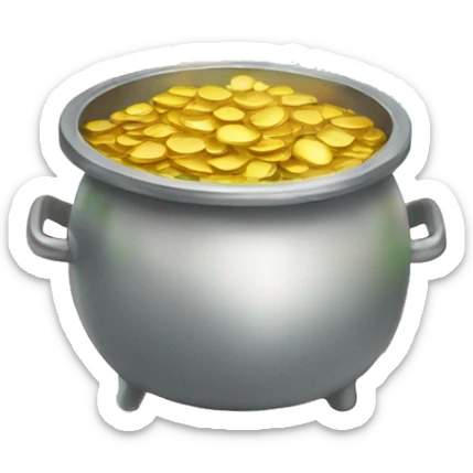 pot of gold at the end of the rainbow  sticker