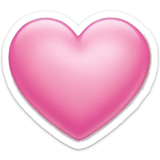 Pink heart sticker