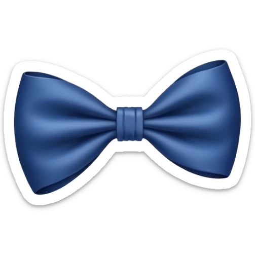 Navy blue bow  sticker