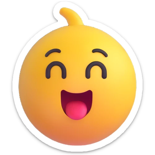 tung tung sahur, 3D emoji style, expressive, cute sticker