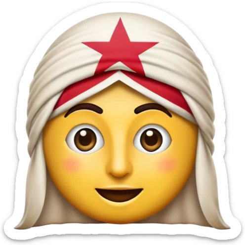 Cinematic Realistic Lebanese Cinema Pop Culture Emoji, showcasing an artistic representation of Lebanon's film heritage rendered with rich textures and dramatic, cinematic lighting. sticker