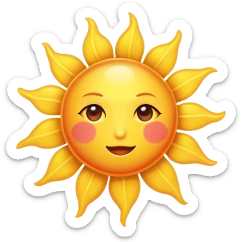sun closeup(heart-shaped) that looks like the sun in the shape of a heart sticker