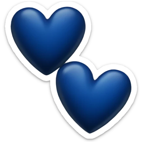 Dark blue heart  sticker