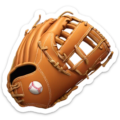 Softball glove sticker