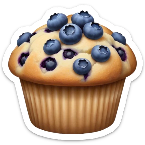 Blueberry muffin sticker