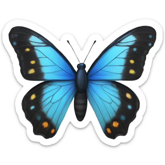 Blue butterfly  sticker