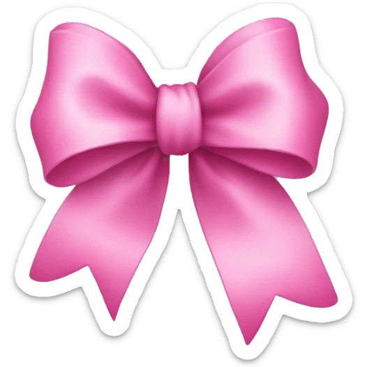 pink bow sticker