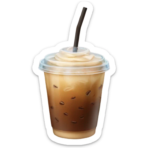 iced coffee sticker