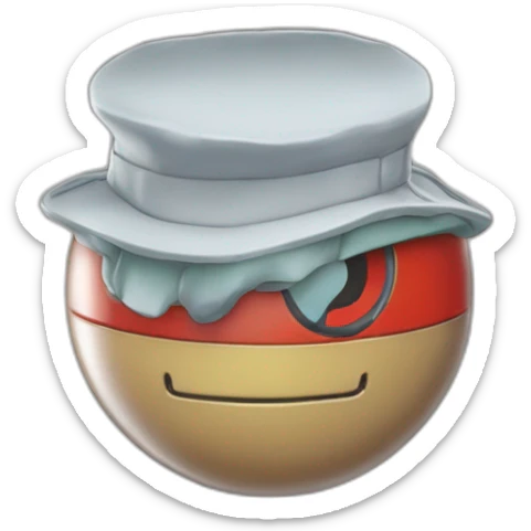 pokemon professor oak anime global trade station badge pokeball sticker